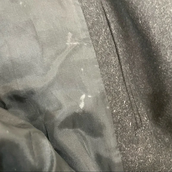 J. Crew Black Wool Blend Peacoat Jacket Size XSP - Picture 14 of 15